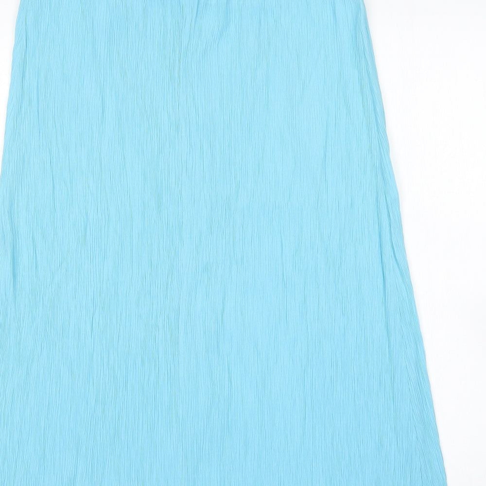 Collection Womens Green Viscose A-Line Skirt Size 16