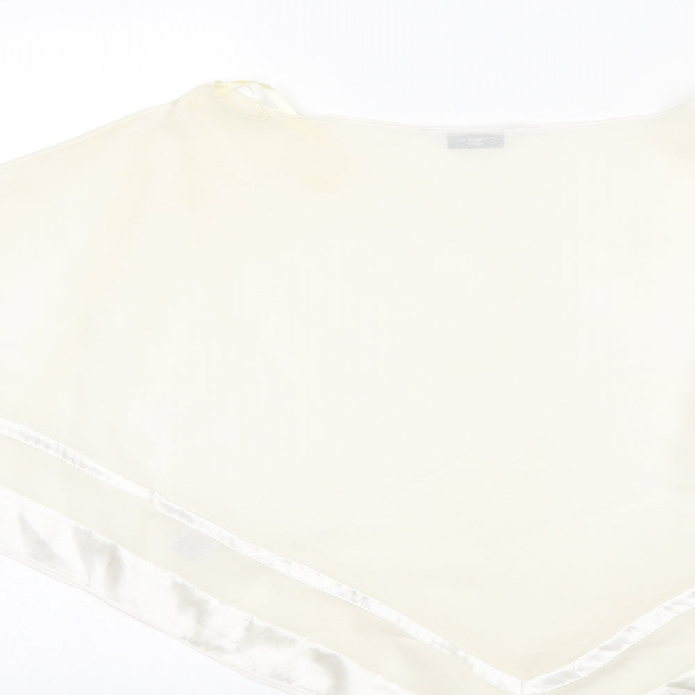 New Look Womens Beige Polyester Basic Blouse Size 10 Round Neck