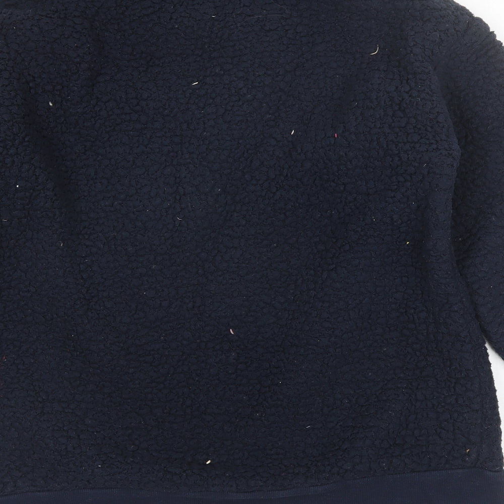 NEXT Womens Blue Round Neck Polyester Pullover Jumper Size L