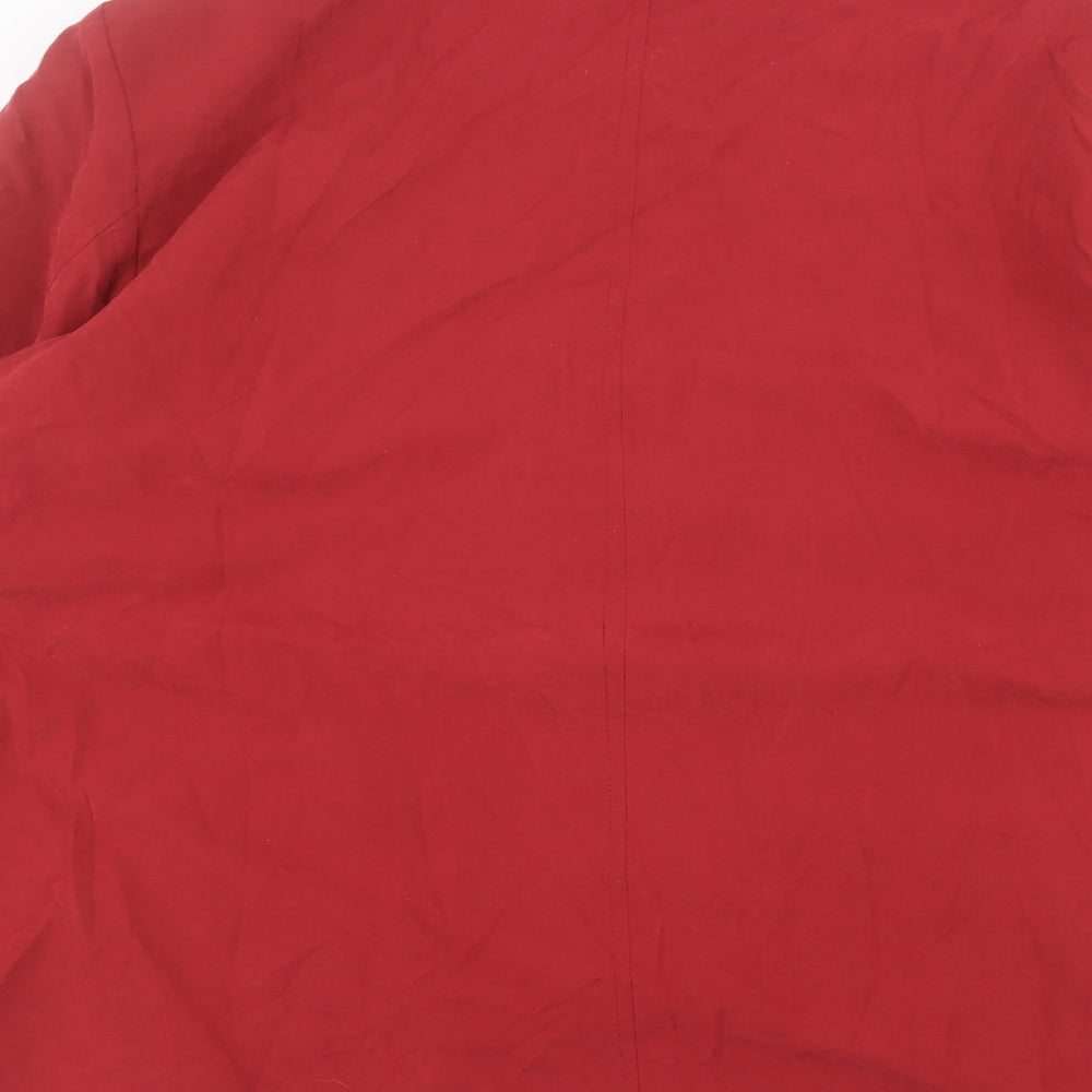 Damart Womens Red Pea Coat Coat Size XL