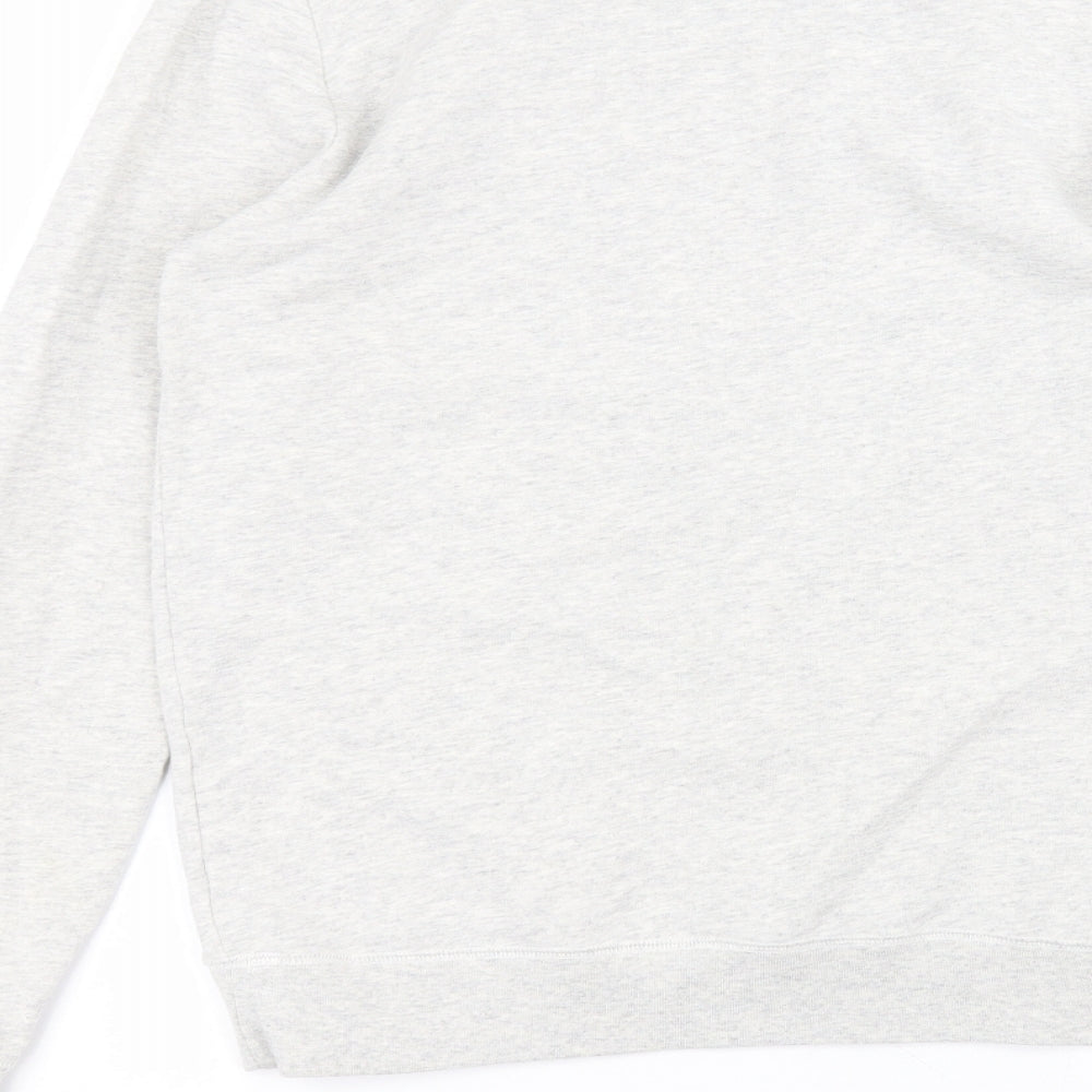 Irreverence Mens Grey Round Neck Cotton Pullover Jumper Size S