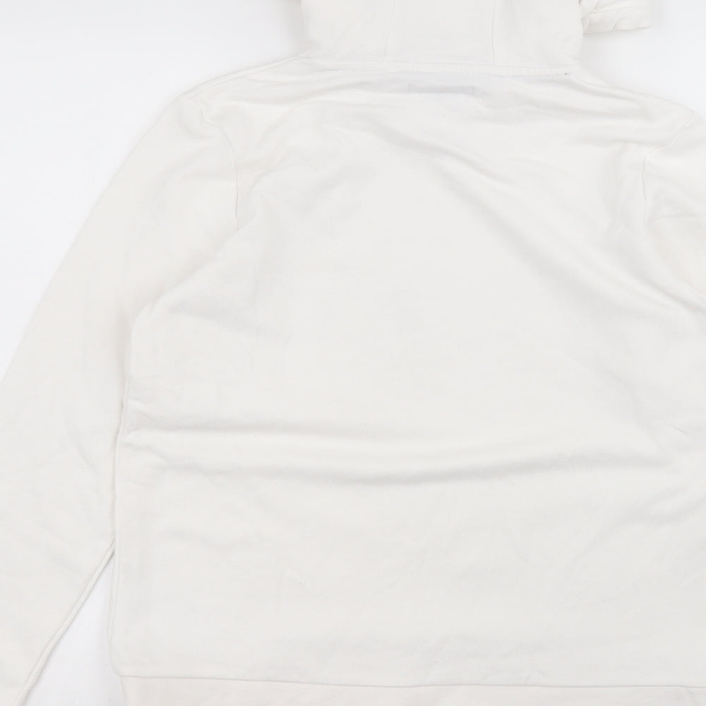 ESMARA Womens White Polyester Pullover Hoodie Size S