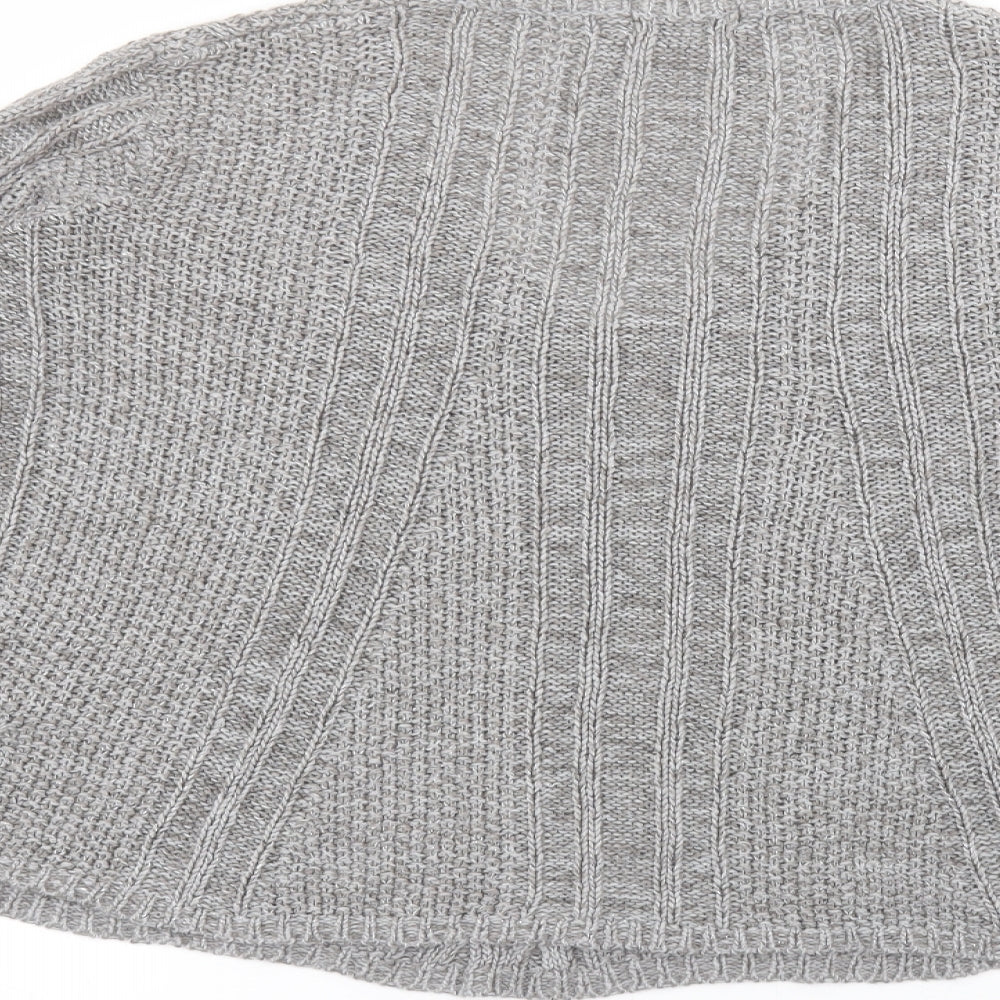 NEXT Womens Grey Round Neck Acrylic Pullover Jumper Size M
