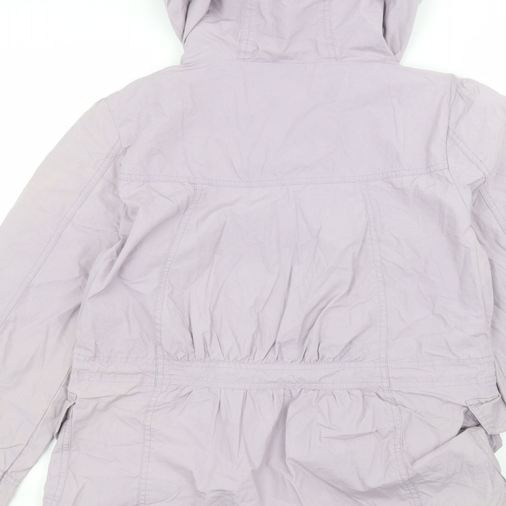 New Look Womens Purple Parka Coat Size 12