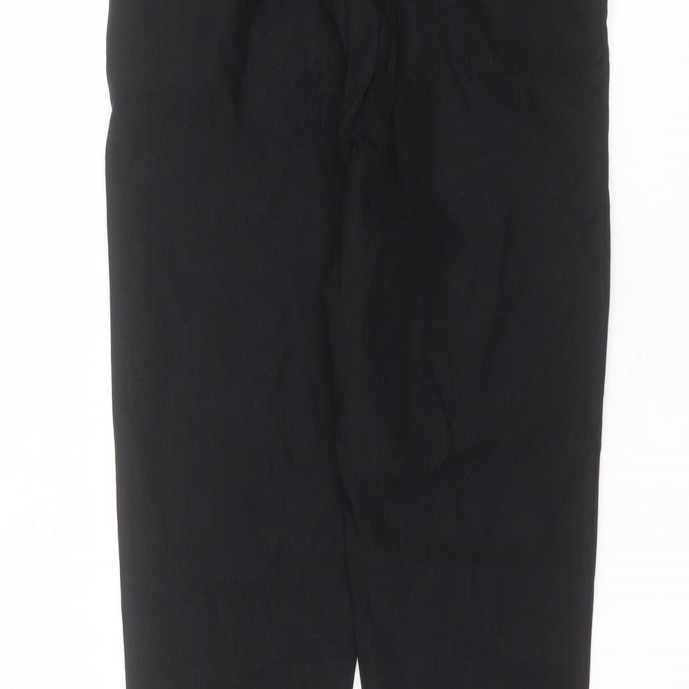 George Womens Black Polyester Trousers Size 8 L26 in Regular