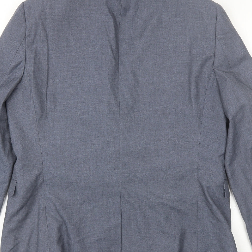NEXT Mens Blue Polyester Jacket Blazer Size 42
