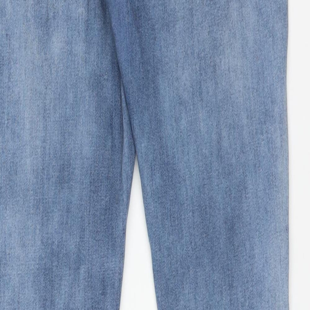 DAVID BITTON Womens Blue Cotton Skinny Jeans Size 32 L29 in Regular