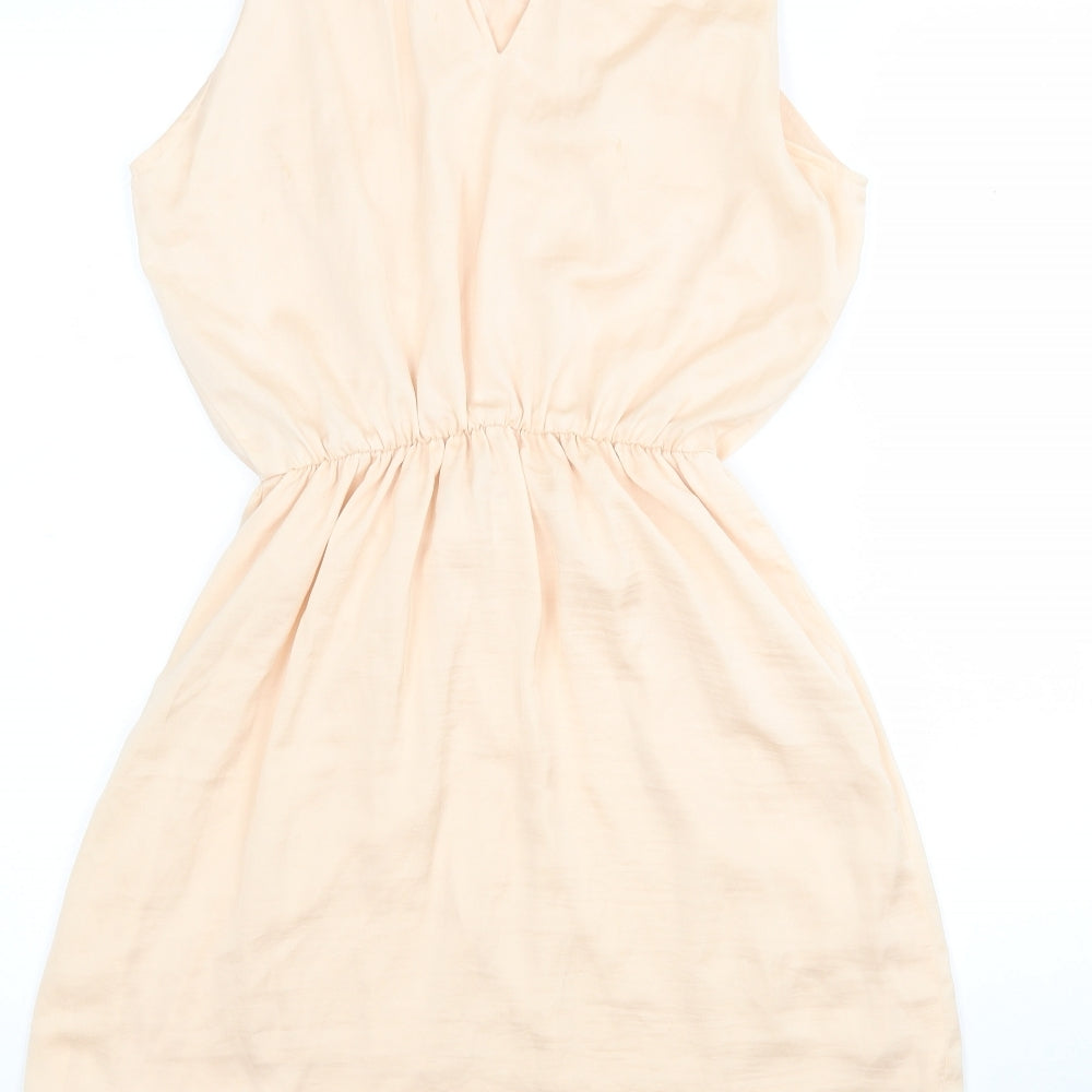 FOREVER 21 Womens Pink Fit & Flare Size S Round Neck