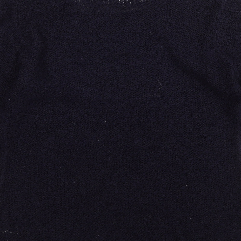 store twenty one Womens Blue Round Neck Acrylic Pullover Jumper Size L