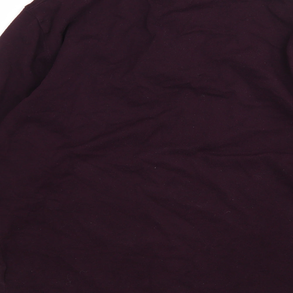 NEXT Mens Purple Round Neck Cotton Pullover Jumper Size M