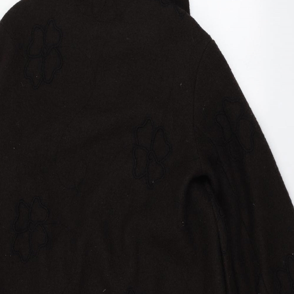 EVELIN BRANDT Womens Brown Overcoat Coat Size 10
