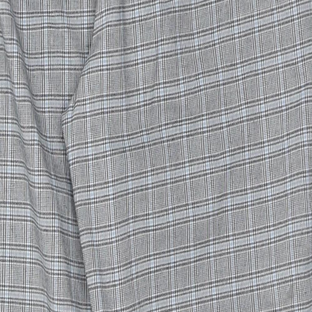 Preworn Girls Grey Plaid Sweatpants Trousers L22 in