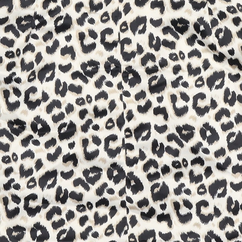 Preworn Womens Brown Animal Print Straight & Pencil Skirt