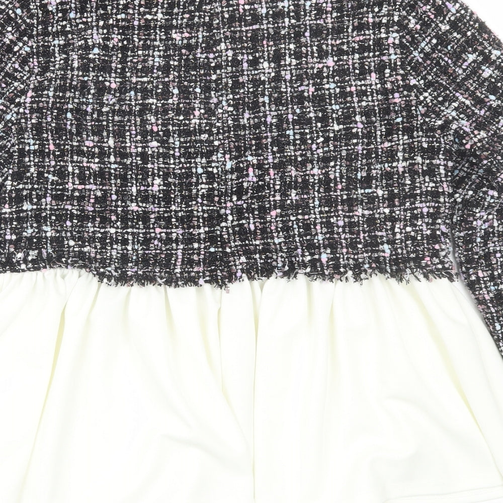 Pink Boutique Womens Black Round Neck Polyester Pullover Jumper Size 6
