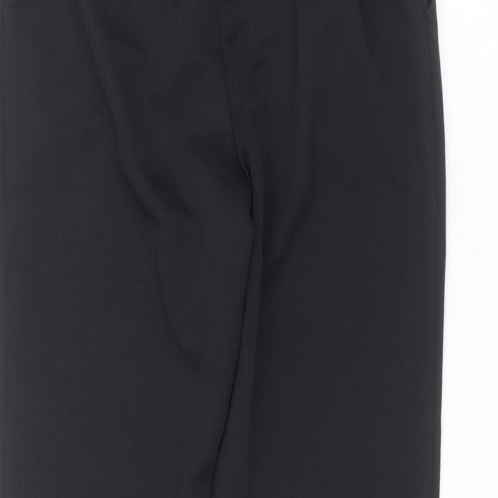 Marks and Spencer Womens Black Polyester Trousers Size 16 L22 in Regular