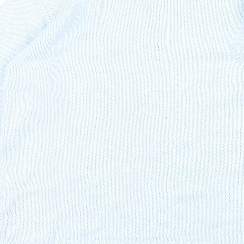 Olsen Womens Blue Round Neck Acrylic Pullover Jumper Size 12