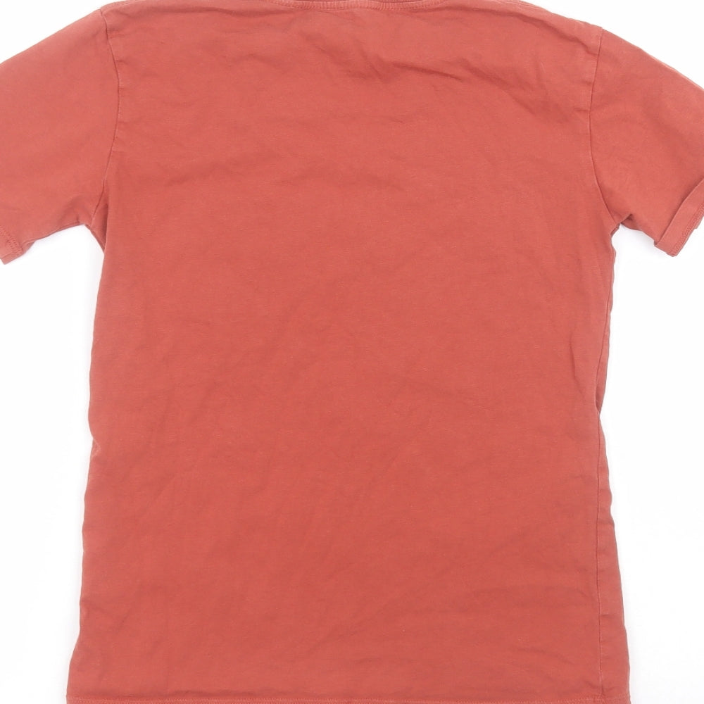 O'Neal Boys Brown Cotton Basic T-Shirt Size 10 Years Round Neck