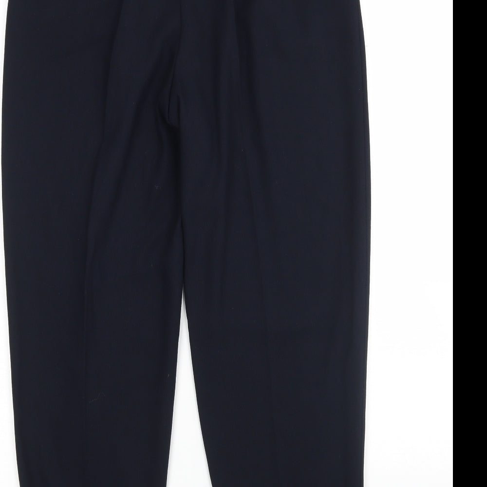Richards Womens Blue Polyester Trousers Size 12 L27 in Regular