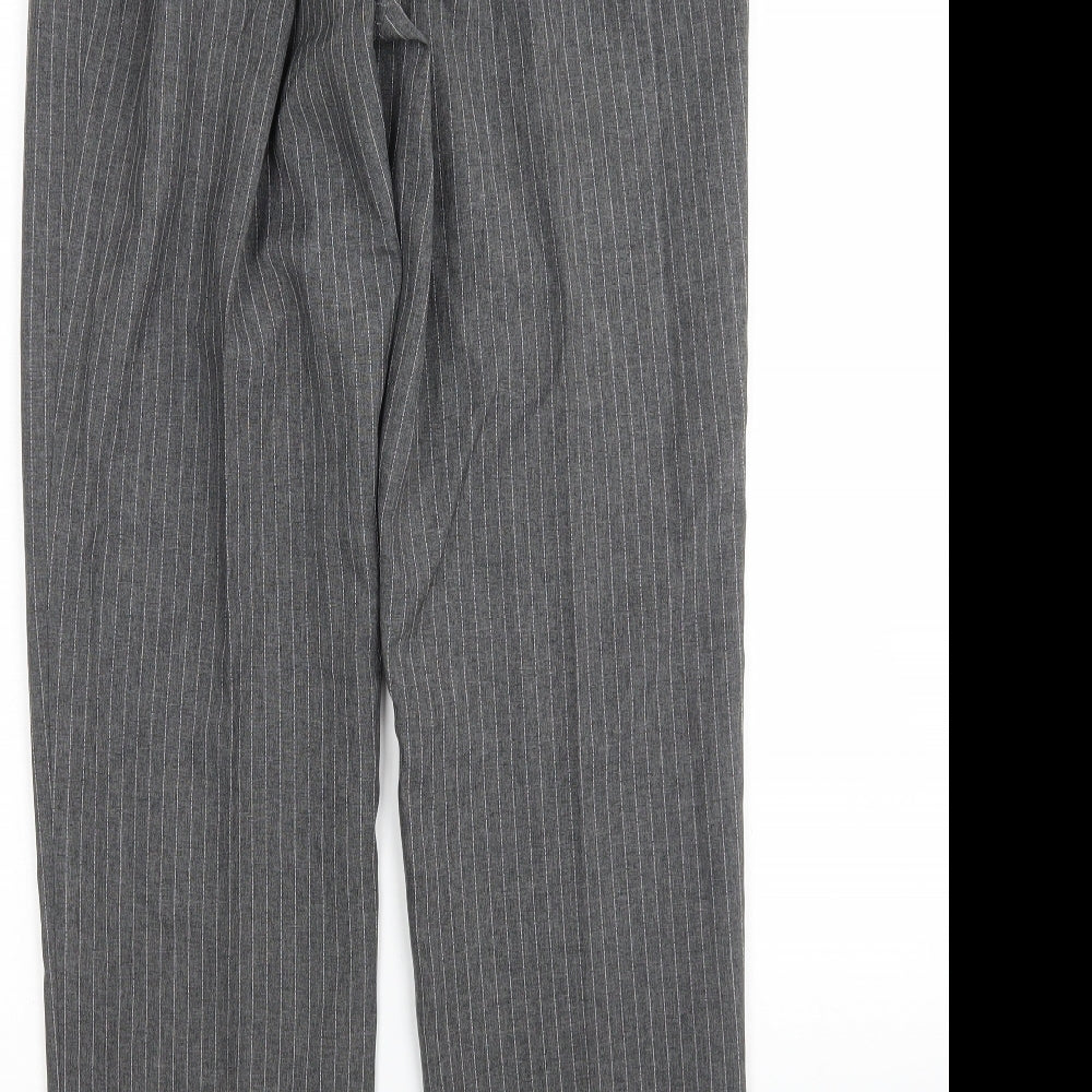 Daxon Womens Multicoloured Striped Polyester Trousers Size 12 L30 in Regular