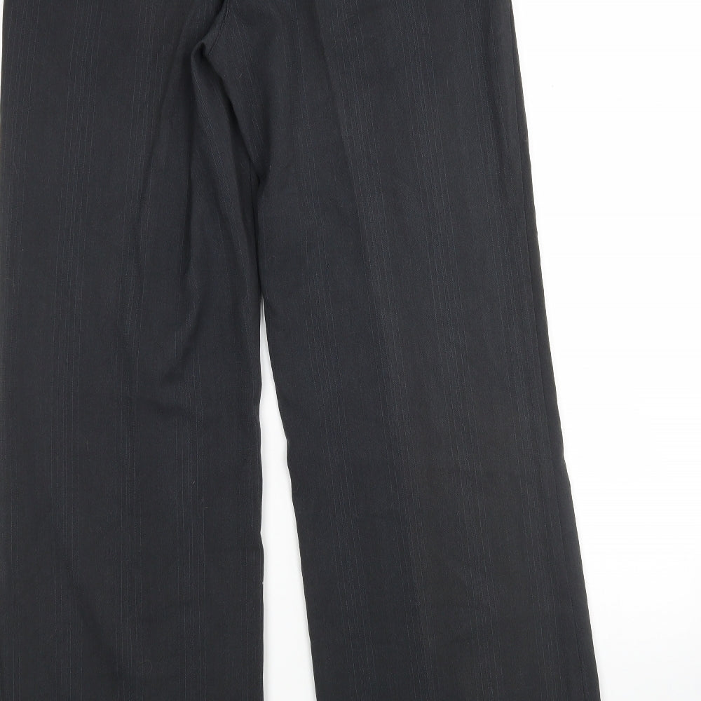 Avenue Womens Grey Polyester Trousers Size 10 L31 in Regular