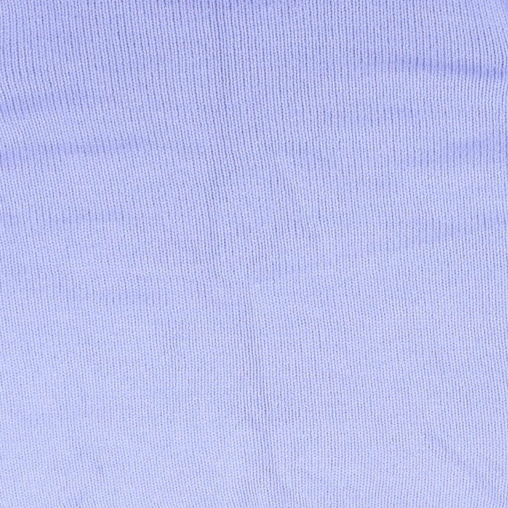 ISLE Womens Blue Argyle/Diamond Acrylic Pullover Sweatshirt Size M