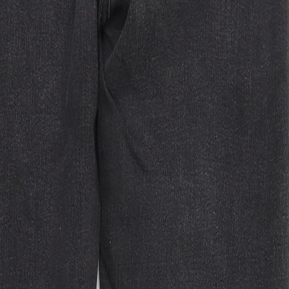 Preworn Womens Black Cotton Straight Jeans Size 8 L28 in Regular