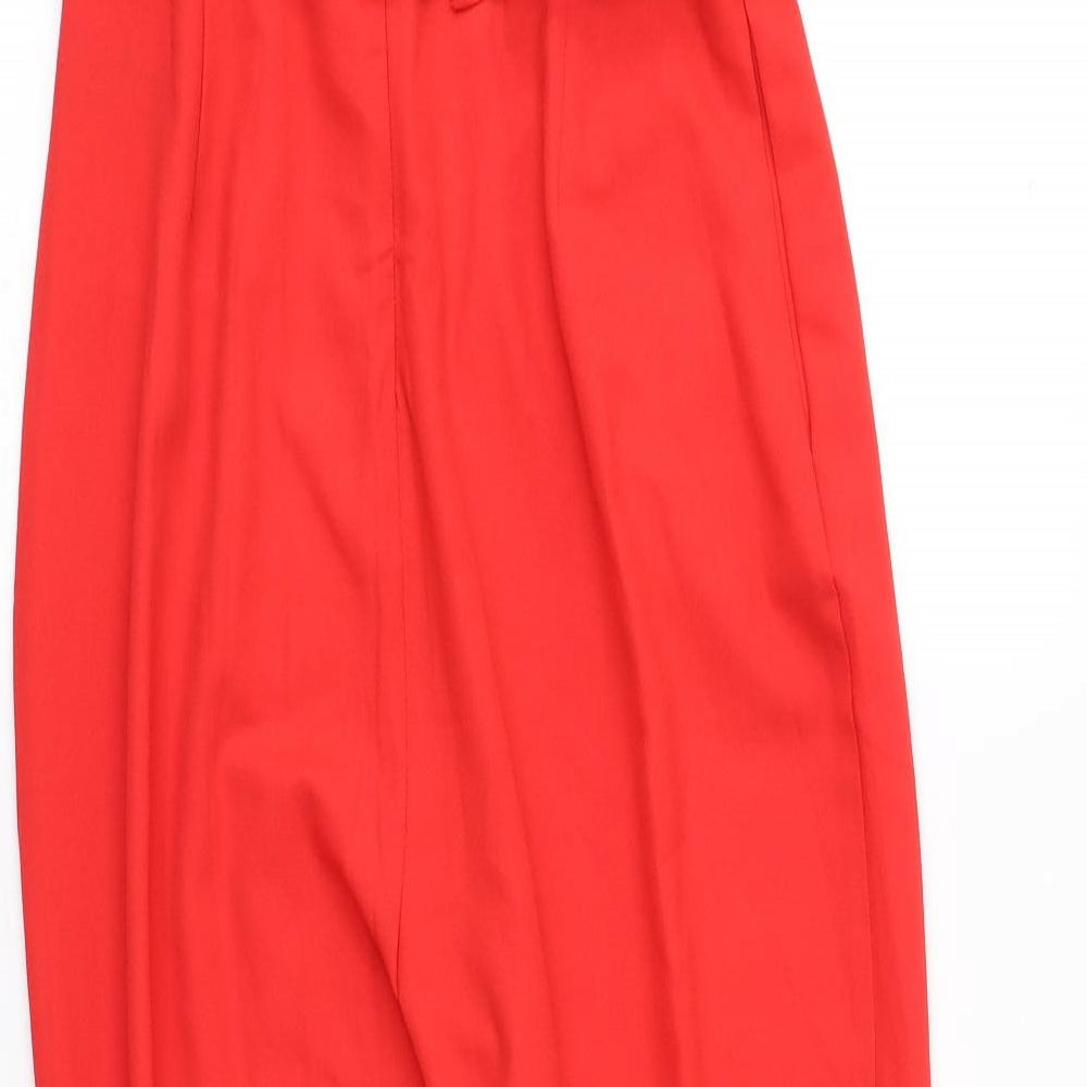 Very Womens Red Polyester Jumpsuit Outfit/Set Size 8 L25 in