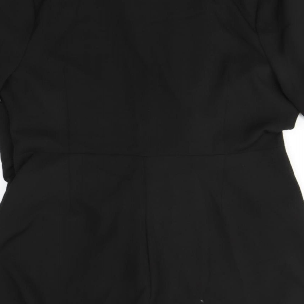 Preworn Womens Black Overcoat Coat