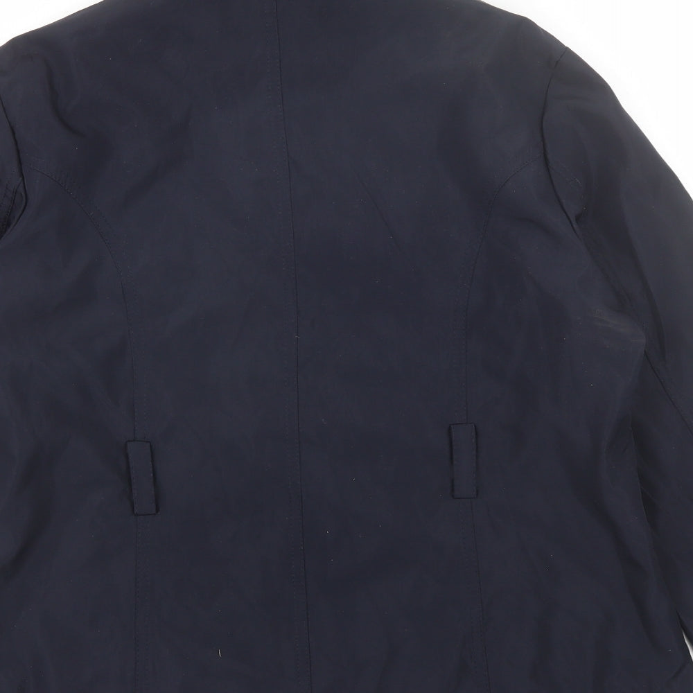 Mistwan Womens Blue Windbreaker Jacket Size XL