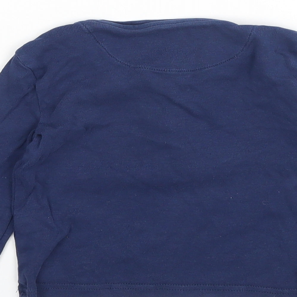 M&S Baby Blue Cotton Pyjama Top Size 18-24 Months