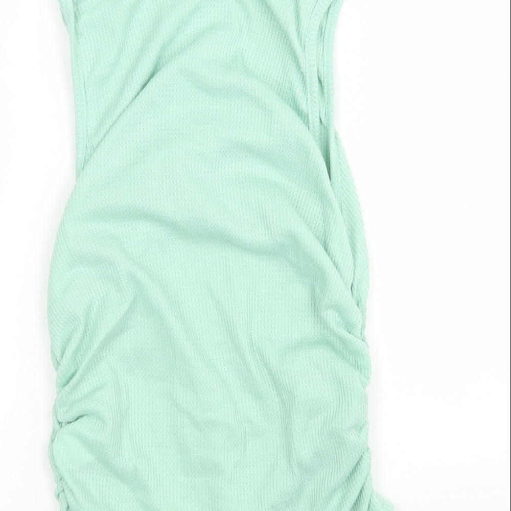 Shein Womens Green Round Neck Polyester Vest Jumper Size M