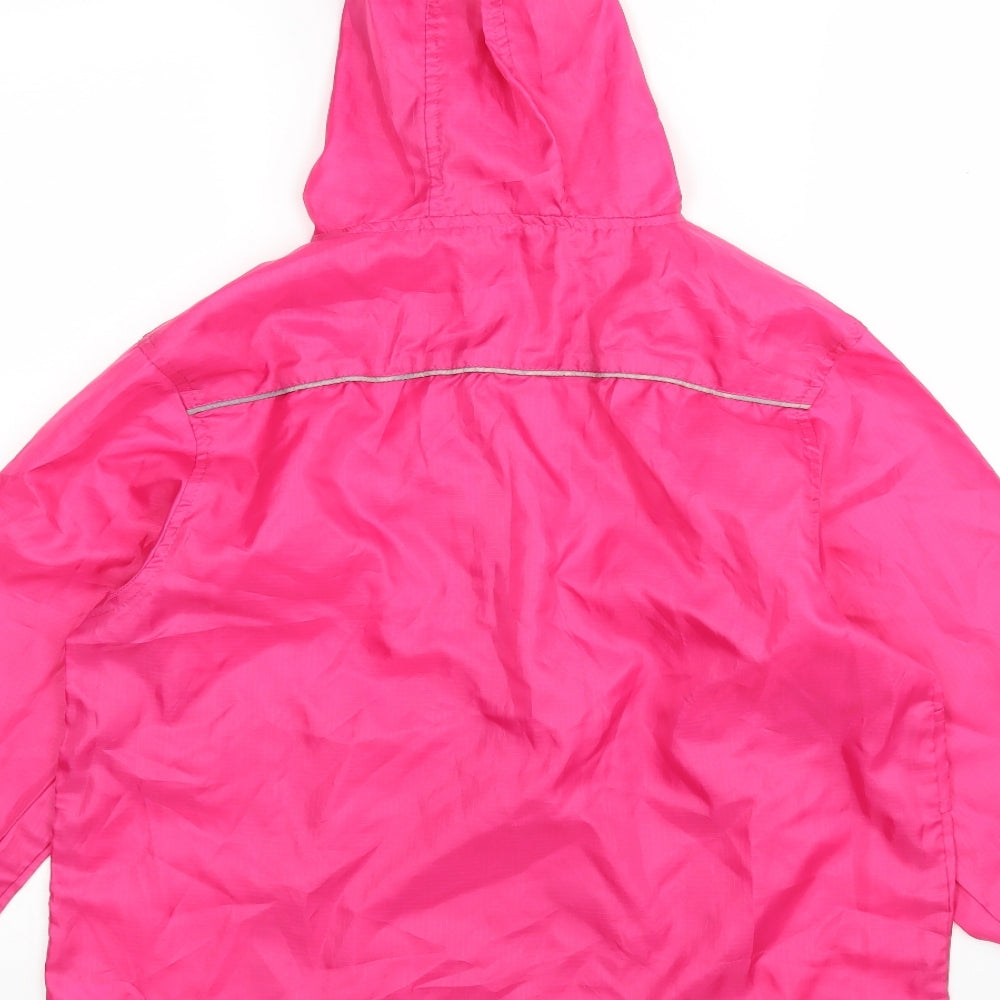 Matalan Girls Pink Windbreaker Jacket Size M