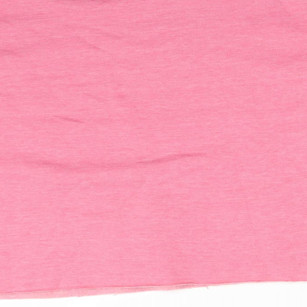 Studio Womens Pink Polyester Pullover Sweatshirt Size 14