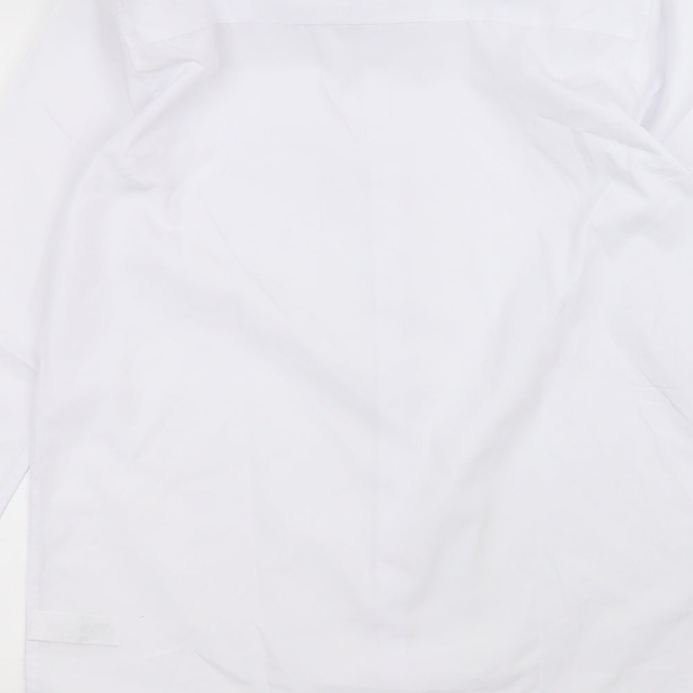 NEXT Boys White Polyester Basic Button-Up Size 16 Years Collared