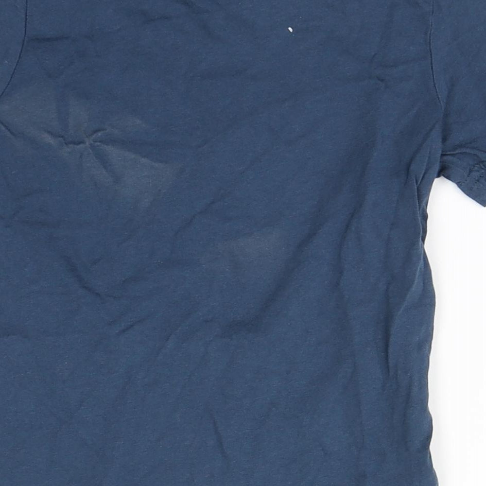 Studio Girls Blue Cotton Basic T-Shirt Size 3-4 Years Round Neck - Roarsome, Legend