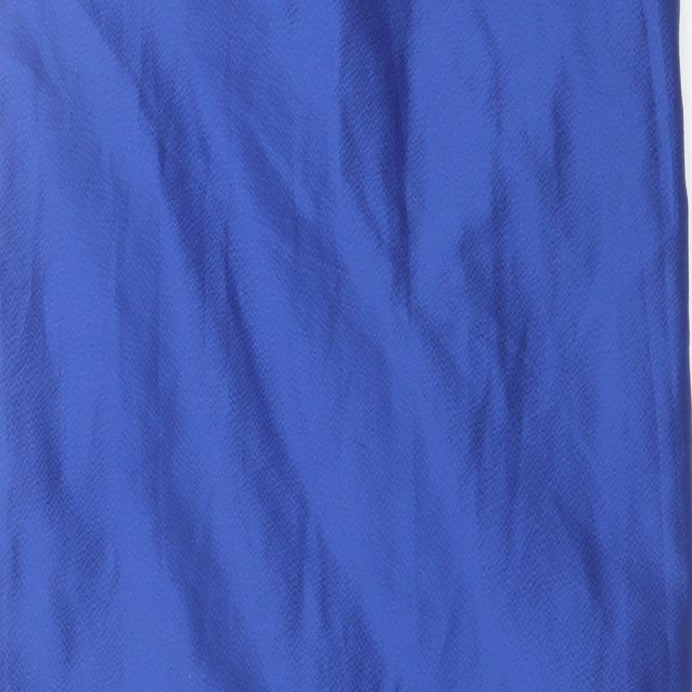 Topshop Womens Blue Polyester A-Line Skirt Size 10