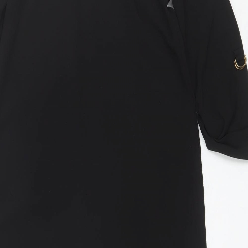Atmosphere Womens Black Viscose Shift Size 10 V-Neck