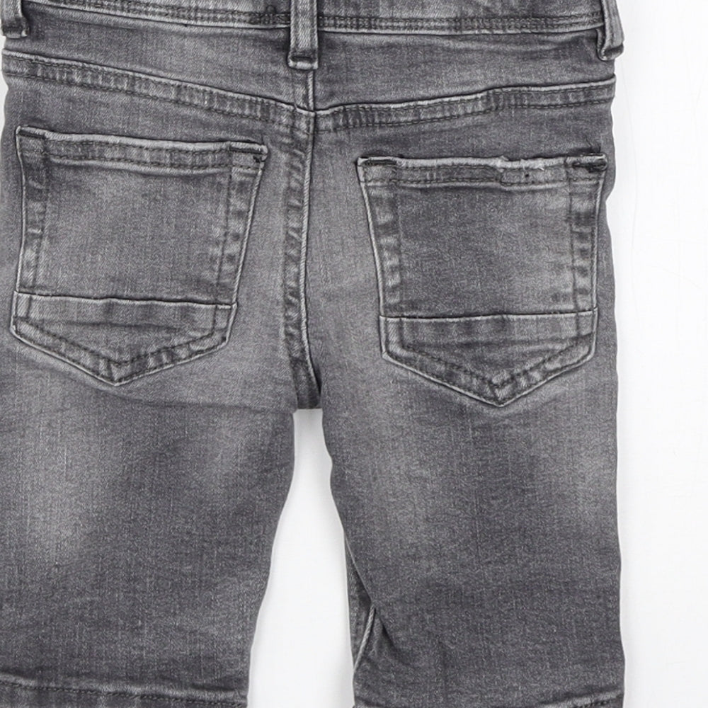 Denim Co Boys Grey Cotton Cropped Jeans Size 18-24 Months