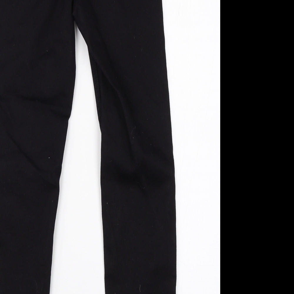 New Look Womens Black Cotton Jegging Jeans Size 4 L24 in Regular