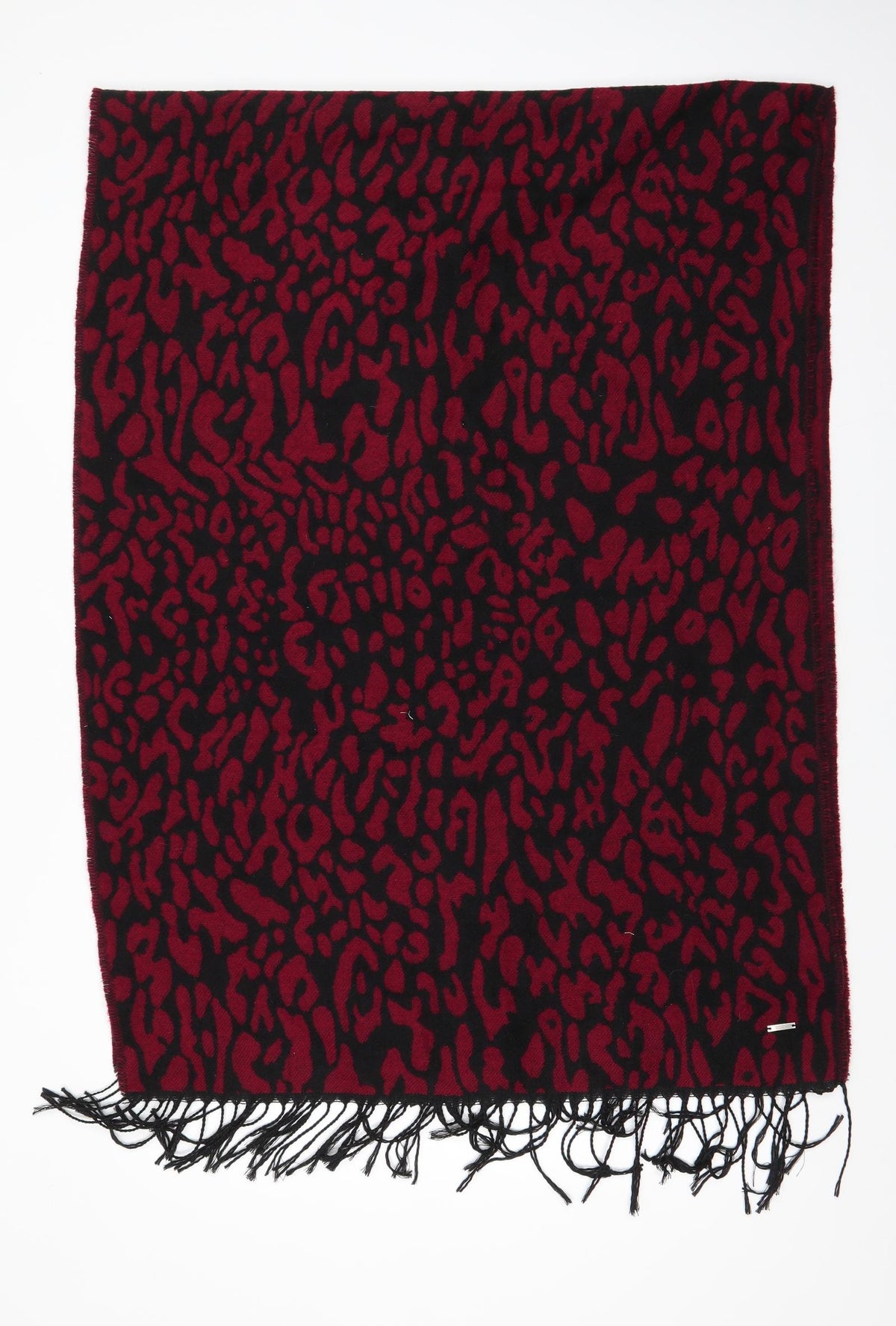 Primark Womens Red Animal Print Acrylic Shawl/Wrap