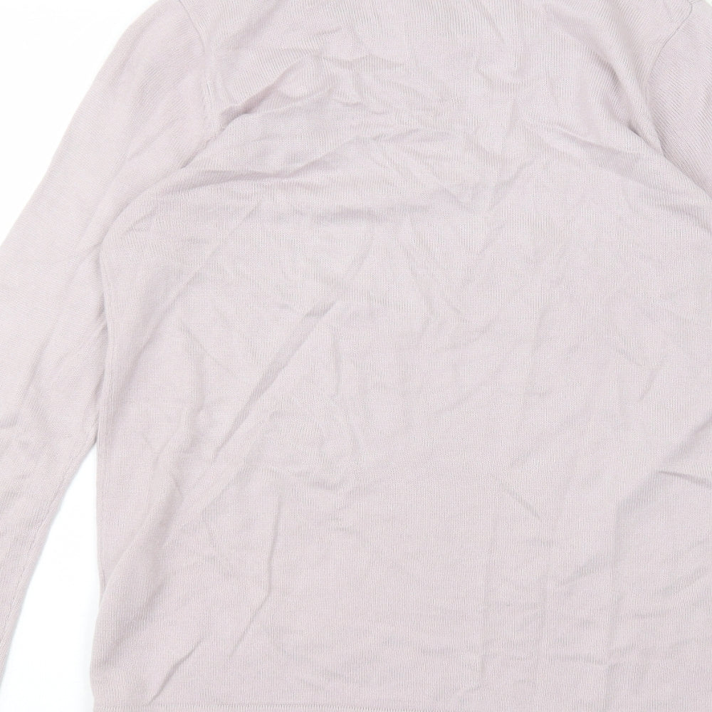 fay louise Womens Pink Acrylic Basic T-Shirt Size S Round Neck