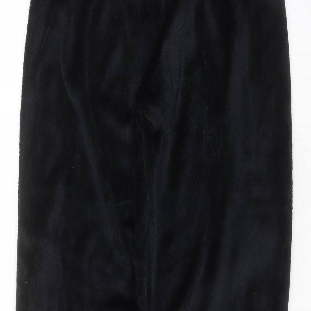 Avenue Womens Black Polyester Trousers Size L L29 in Regular