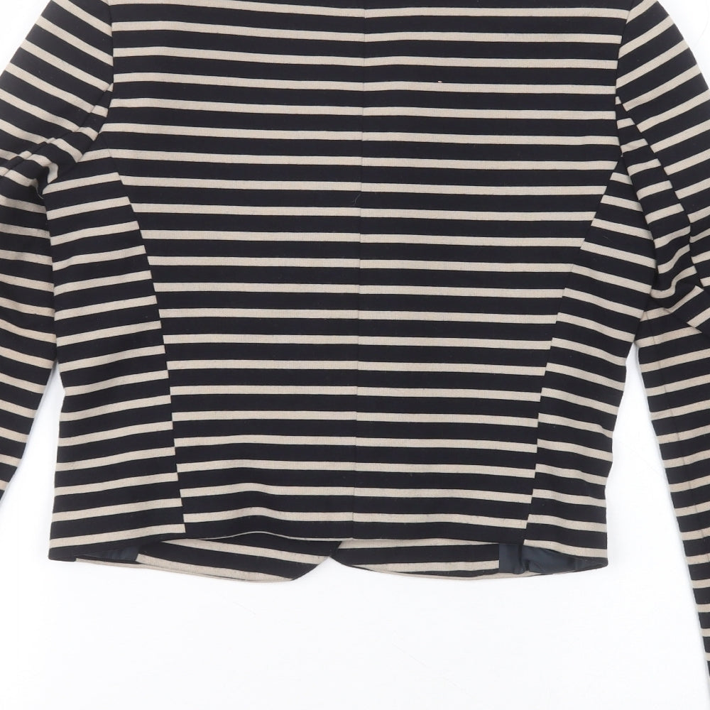 Dorothy Perkins Womens Beige Striped Jacket Size 6