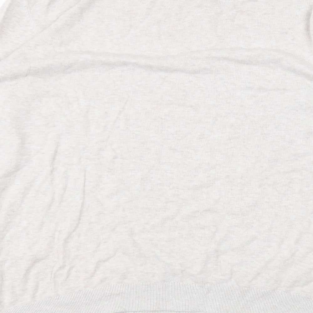 George Womens Beige Cotton Basic T-Shirt Size 3XL Round Neck