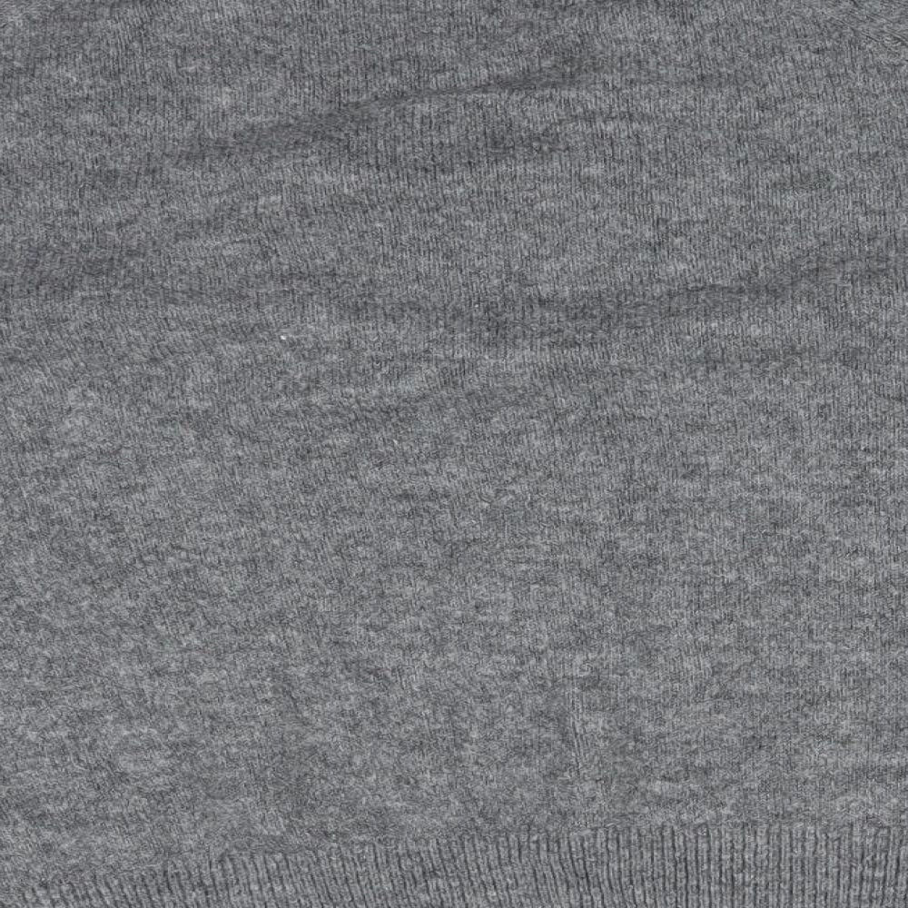 H&M Womens Grey Acrylic Pullover Sweatshirt Size M