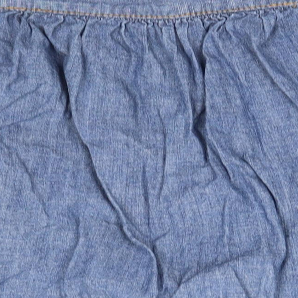 Preworn Womens Blue A-Line Skirt