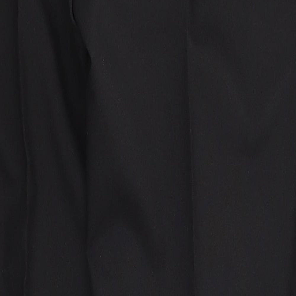 Matalan Mens Black Polyester Trousers Size 34 in L33 in Regular