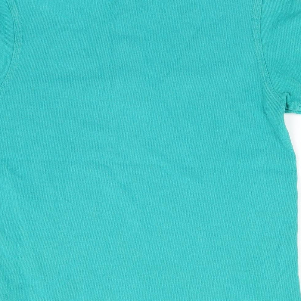 George Boys Green Cotton Basic Polo Size 7-8 Years Collared