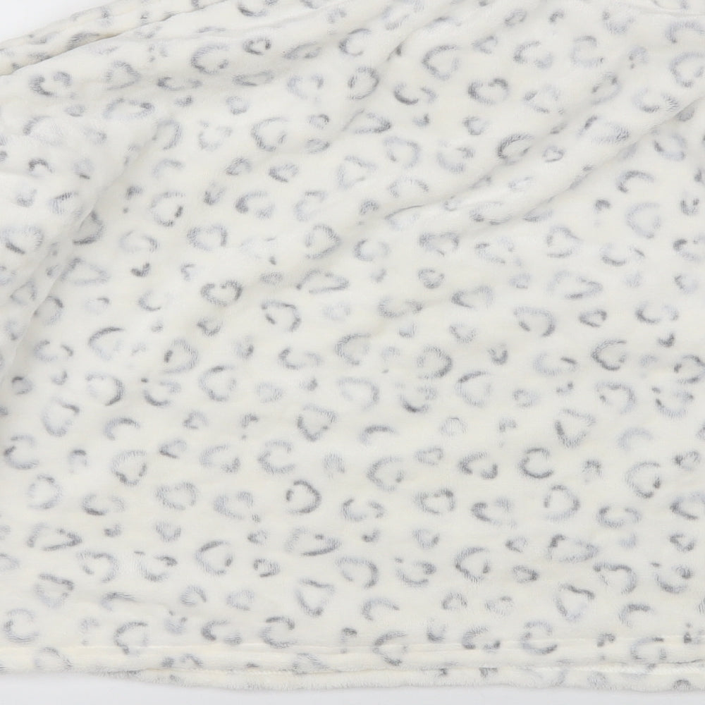 New Look Womens White Collared Animal Print Polyester Pullover Jumper Size 14