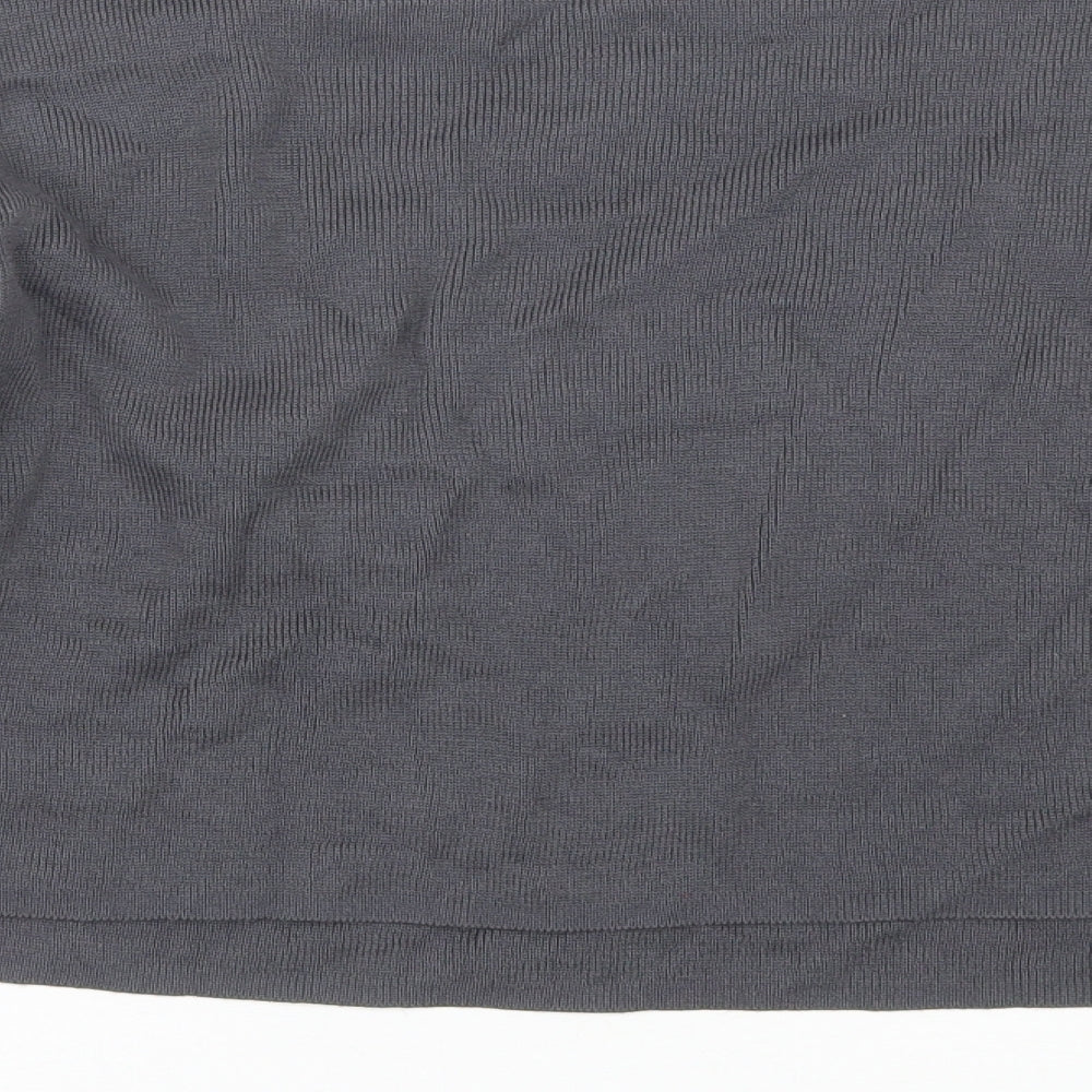New Look Womens Grey Round Neck Acrylic Pullover Jumper Size 8